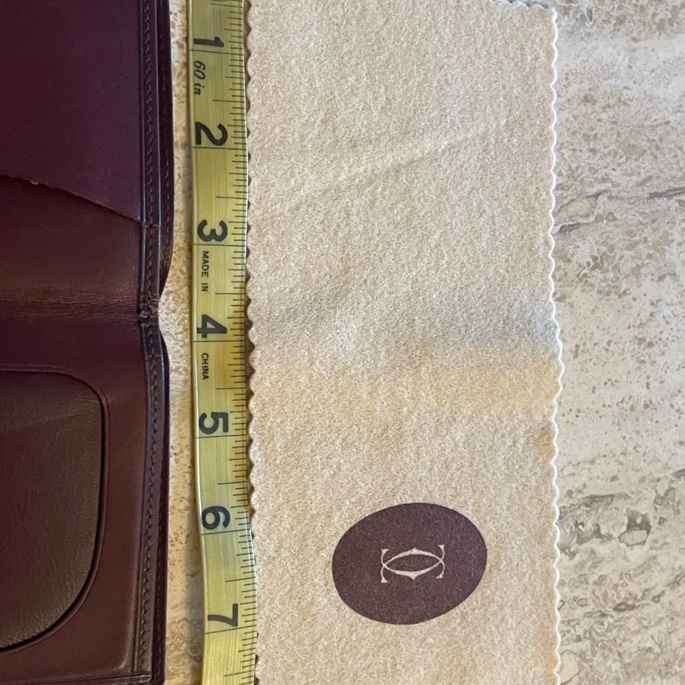 Cartier VINTAGE must de Cartier Paris Leather Business Credit Card Photo Holder - Picture 11 of 14